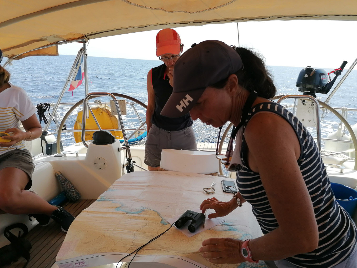 2tablissement du programme de navigation avec l'équipage - croisière d'observation et d'étude des cétacés à voile - Corse