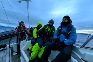 équipe - équipage de la croisière scientifique à la voile 2024 - étude et observation des cétacés de Norvège -