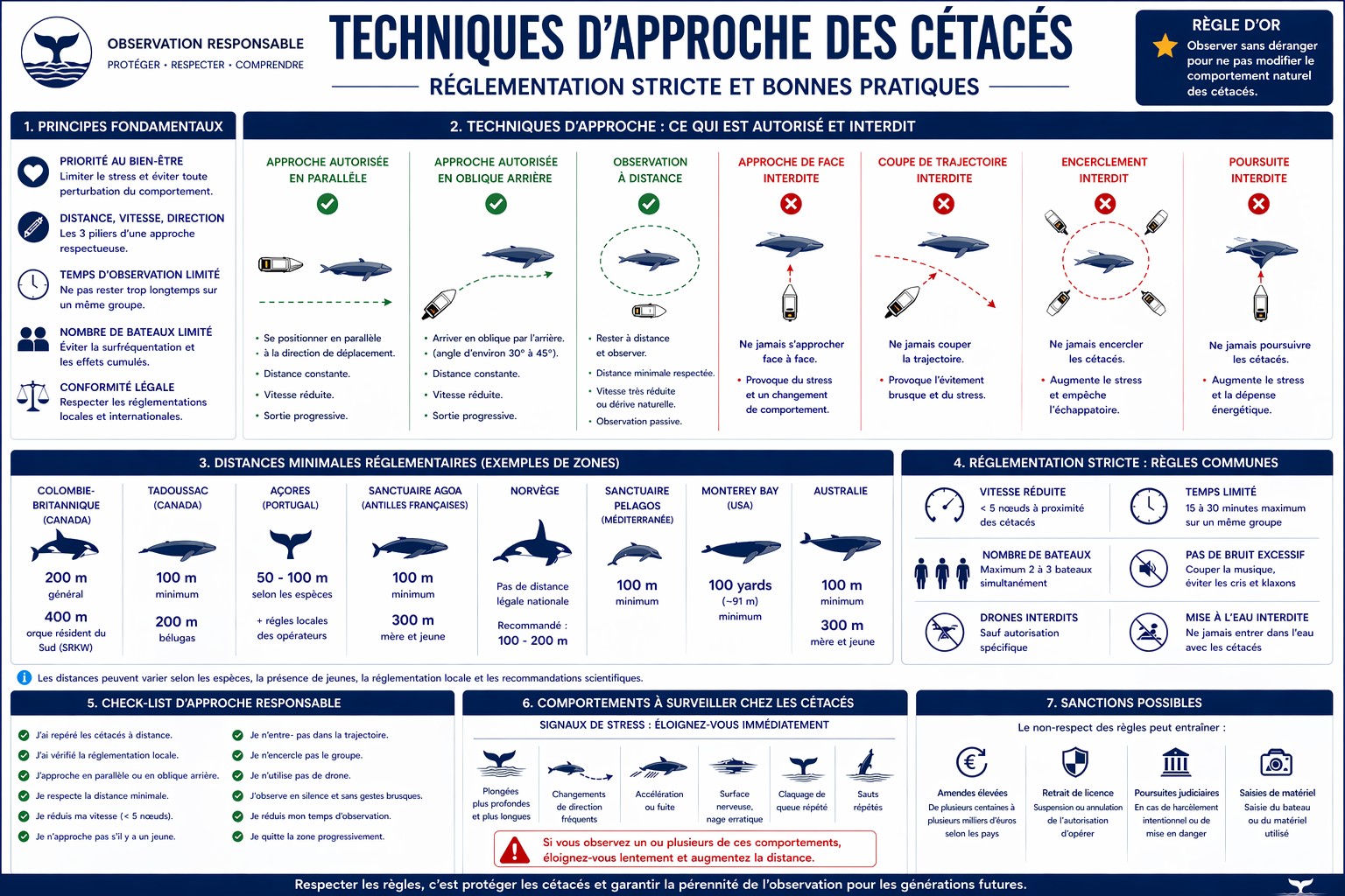 comment observer les cétacés - code d'approche